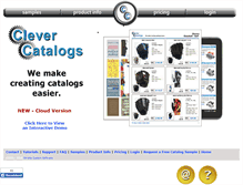 Tablet Screenshot of clevercatalogs.com